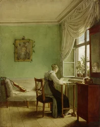 Frau beim Sticken, 1812